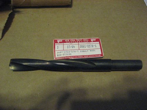 New york 37/64x1/2shk cobalt rail drills 3pcs (d2173-3) for sale