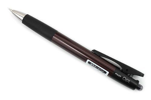 Pilot Opt Ballpoint Pen - 07 mm - Herringbone (Brown) Body