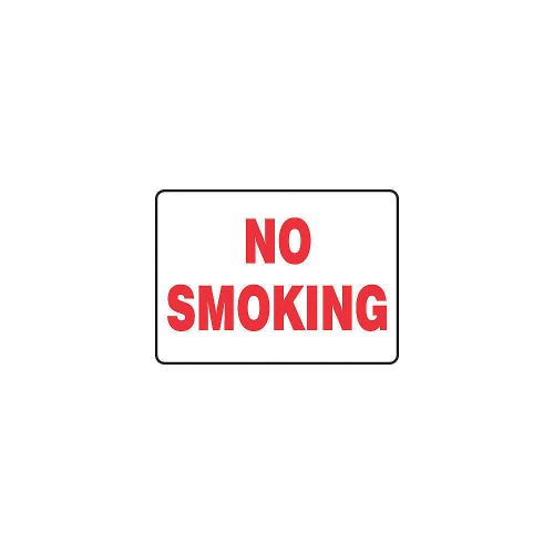 No smoking sign, 10 x 14in, r/wht, eng, text msmk545vs for sale