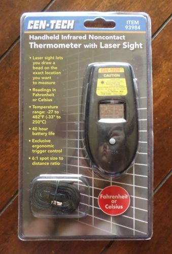 Cen-Tech Handheld Infrared Noncontact Thermometer With Laser Light- Item 93984