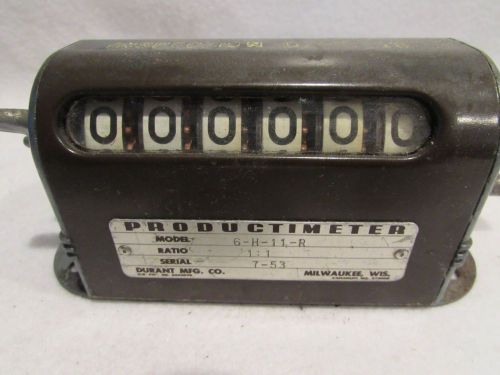 VINTAGE PRODUCTIMETER/DURANT MFG/COUNTER/VINTAGE