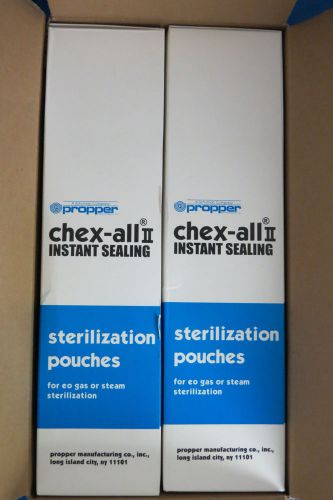 Qty 500 propper chex-all ii instant sealing sterilization pouches  7 x12  024012 for sale