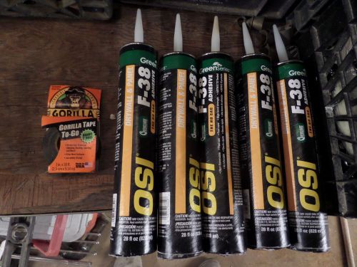 5 PACK HENKEL OSI GREEN SERIES F38 DRYWALL AND PANEL ADHESIVE 28 OZ