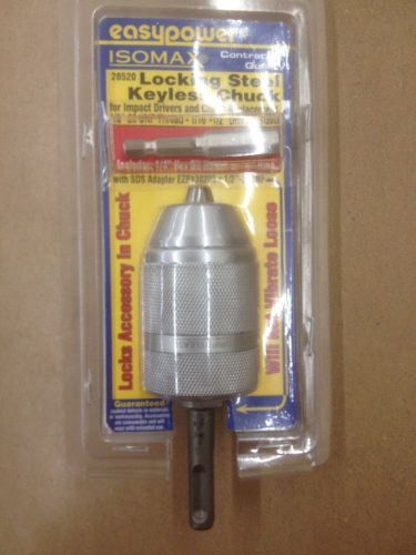 Eazypower Locking Steel Keyless Impact Chuck 1/16&#034;- 1/2&#034; Drill Bit 28520