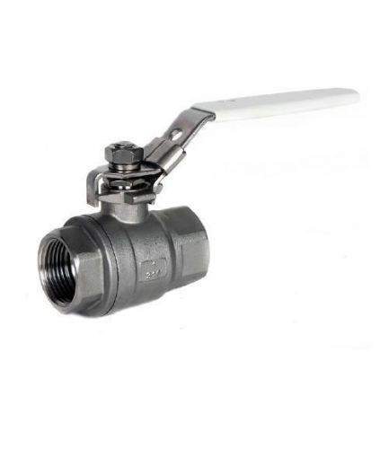 STAINLESS STEEL 2 PIECE LEVER BALL VALVE  - BSP TAPER THREAD  - 1/4&#034; TO 3&#034;