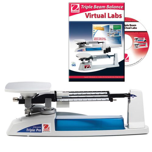 OHAUS TP2611 TRIPLE BEAM PRO MECHANICAL 2610g BALANCE WITH VIRTUAL LAB SOFTWARE