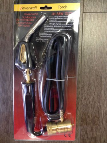 Hand torch w/self ignition and 5ft hose. includes 4 free access valves w/core for sale