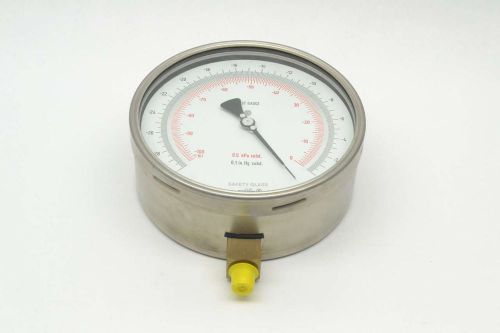 NEW WIKA 312.20 -30-0IN-HG TEST 6 IN 1/4 IN NPT VACUUM PRESSURE GAUGE B410315