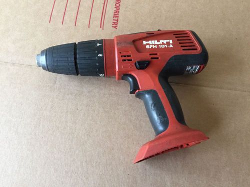 HILTI  SFH 181-A  cordless 18V  hammer drill driver BARE TOOL!!