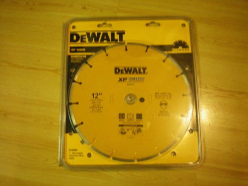 DeWald 12&#034; Dry/Wet DIAMOND BLADE- NEW- Brick,Concrete Asphalt DW4747 FAST CUT