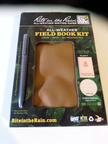 RITE IN THE RAIN Notebook Kit 980T TAN - All Weather Cover Notebook Pen Set New
