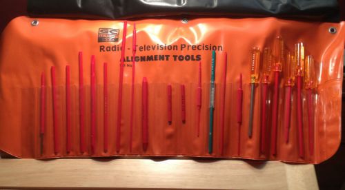 GC Electronics Radio TV Precision Alignment Tool Set Vintage 21 Piece Kit