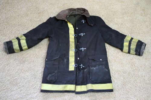 FIREMANS FIREFIGHTER TURNOUTS GLOBE JACKET COAT SIZE 40 ~ L@@K!! 13