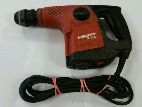 HILTI TE 16-C HAMMER DRILL - Used - WORKS PERFECTLY w/ BOX &amp; BITS