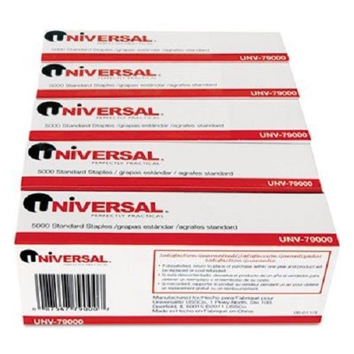 Standard Chisel Point 210 Strip Count Staples, 5,000/Box, 5 Boxes per Pack