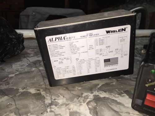 WHELEN Alpha 12v DC  Remote  AMPLIFIER