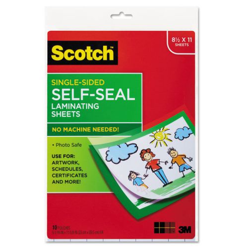 Self-Sealing Laminating Sheets, 6.0 mil, 8 1/2 x 11, 10/Pack