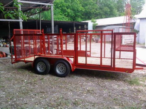 New 2015 - 77&#034; x16&#039; custom pro  landscape, mower, utility, grass haul trailer for sale