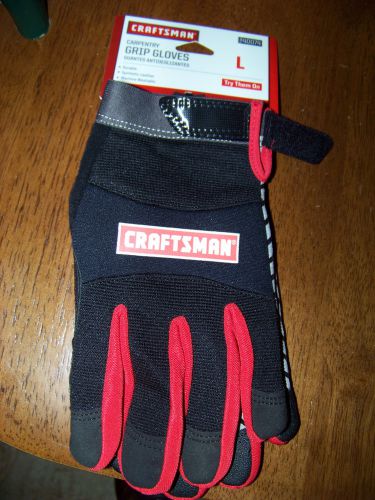 New Large Craftsman Carpentry Grip Gloves 940074