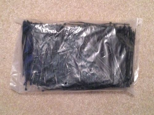 1000 Black Nylon 4 Inch Self Locking Zip Tie Cables