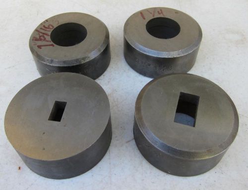 Lot of 4 Dies - 2-8/9&#034; Base Diameter