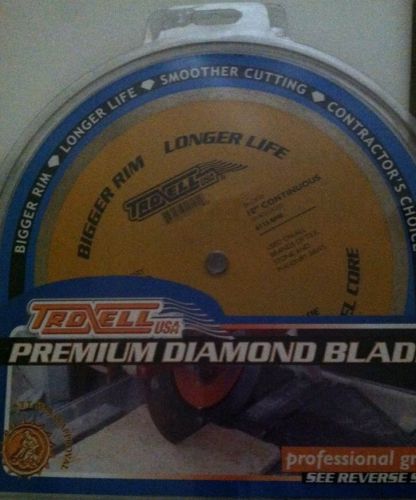 Troxell premium professional grade 10&#034; continuous rim diamond blade lot of 5 nib for sale