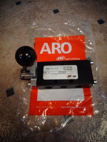 Aro e212lm 4-way 2-position manual / hand pneumatic control valve, 1/4&#034; npt, d2 for sale