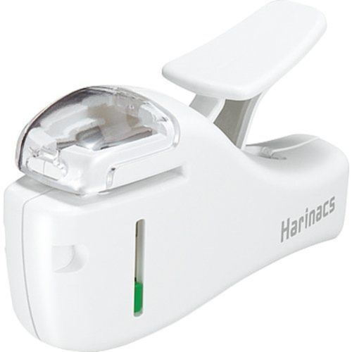 New Kokuyo Harinacs Japanese Stapleless Stapler white From Japan