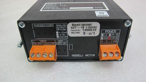 MONARCH INSTRUMENT ACT 1 DIGITAL PANEL METER TEMP CONTROL