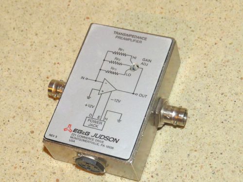 EG&amp;G JUDSON TRANSIMPEDANCE PREAMPLIFIER (JU13)