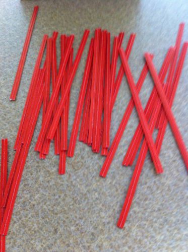 2000 Red Twist Ties 4&#034;