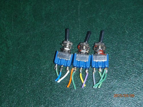 Fuji 8A1011 ON/ON Mini Toggle Switch FUJIS0KU 6A 125VAC 3A 250VAC