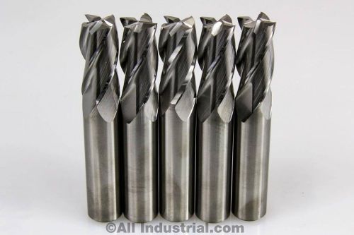 5 pcs yg1 4 flute solid carbide 3/8 diameter end mill x 1 loc x 2-1/2 cnc bit for sale