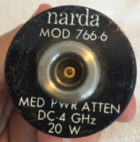 NARDA  MODEL  766-6  20 WATT 6 dB DC-4 GHz POWER ATTENUATOR