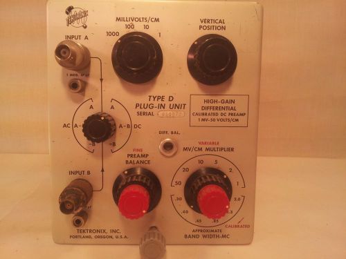 Vintage Tektronix Type D Plug-in