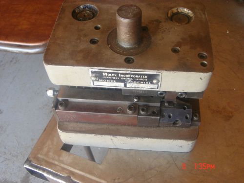 MOLEX Model 1739 Wire TERMINAL CRIMPING PRESS  Terminal Applicator Die TOOL ???