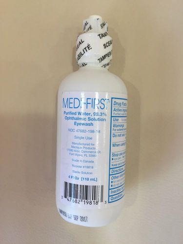 Medi-first  personal eye wash bottle,4 oz. for sale