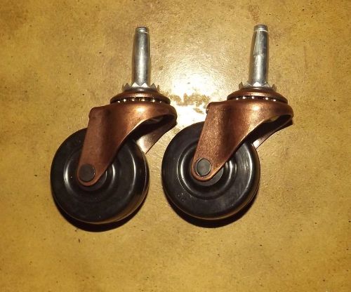 2 vintage caster wheels 2 inch for sale