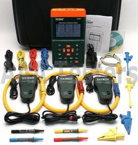 Extech pq3350-3 3000a three phase power quality &amp; harmonics analyzer pq3350 for sale