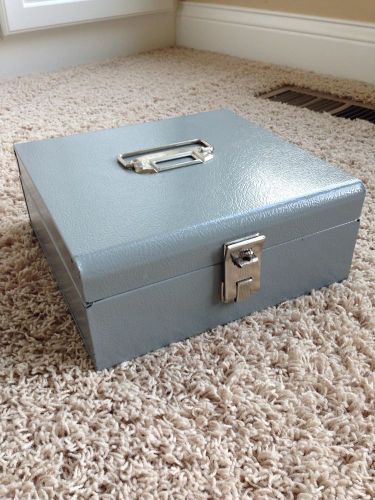 Vintage/Industrial Buddy Products Gun Metal Gray Metal  Box