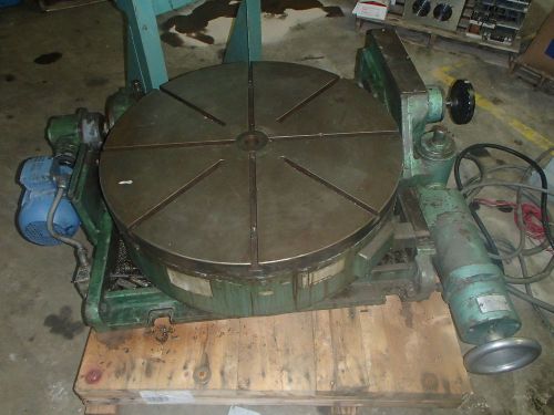 36&#034; Pratt &amp; Whitney Precision Tilting Rotary table Motorized Index DeVlieg