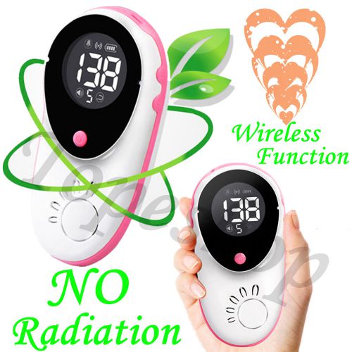 2.5MHZ  Wireless Fetal Doppler BABY Heartbeat Prenatal Heart monitor+LCD display