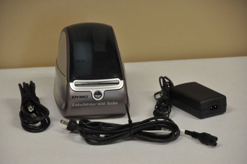 Dymo LabelWriter 400 Turbo Label Thermal Printer Model 93176 + Adapter &amp; USB