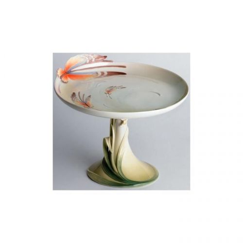 Franz porcelain butterfly pedestal cake plate fz00433 for sale