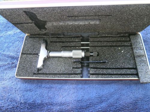 STARRETT DEPTH MICROMETER  No. 440 0-3 INCH