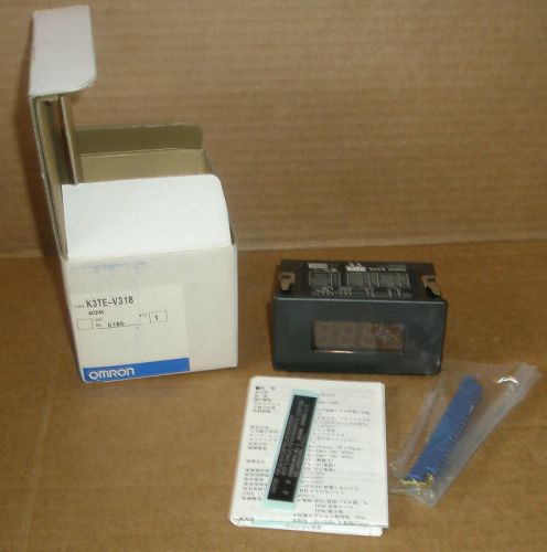 K3TE-V318 Omron New In Box Panel Meter K3TEV318