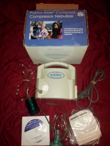 Pulmo Aide Compact Compressor Nebulizer 3655 Series w/ Extras