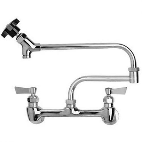New $416 Fisher 4230 8&#034; Adjustable Wall Pot Filler Swing Spout Mixing Faucet