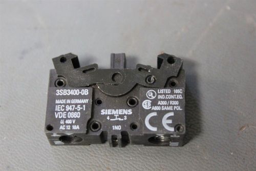 NEW SIEMENS N/O CONTACT BLOCK 3SB3400-0B