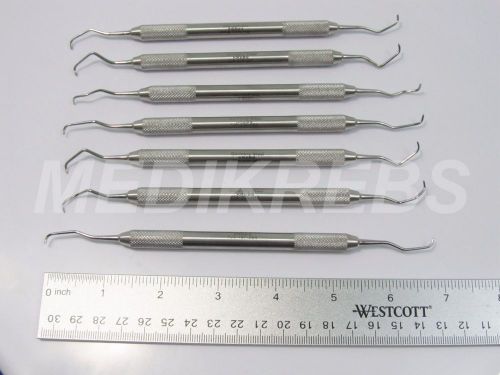 Periodontal Gracey Curettes Set of 7 German Steel KREBS